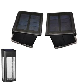 GOODFOEVER 2 Pack Solar Lights for Outdoor Fence and Wall: Replacement Top, Waterproof