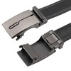 WERFORU Men's Belt, Adjustable Leather Ratchet Belt, 3.5 cm Fit,