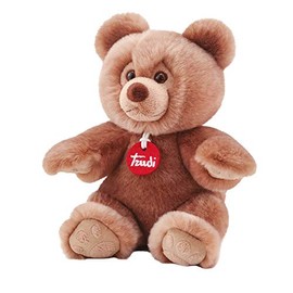 Trudi Brown Bear Brando Plush Toy Gift for Christmas, Birthday and Valentine's Day. Plush Bear | 18 x 23 x 14 cm Taglia S | Classic Teddy Bears | Modello 25625