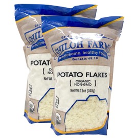 Shiloh Farms Organic Potato Flakes 12 ounce - 2 pack - Non GMO Kosher Product of USA