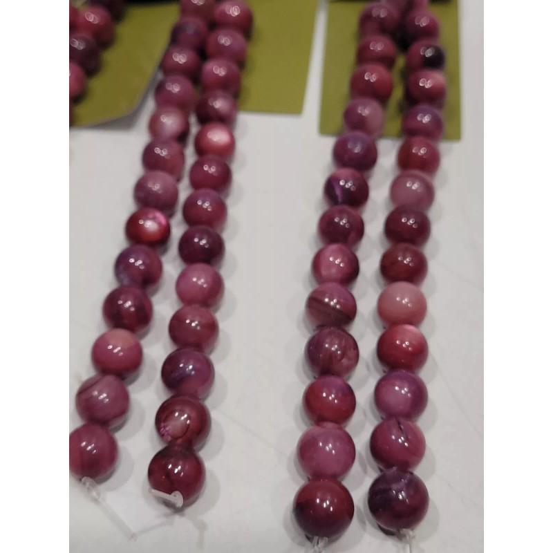 Unbranded Purple Shell Round Beads 8mm #94063