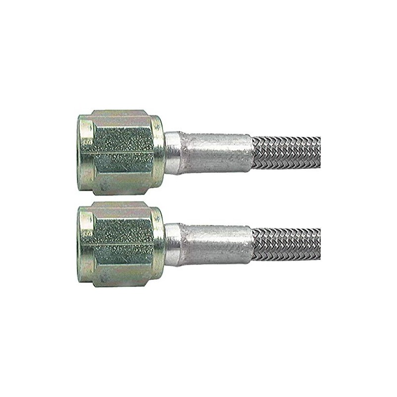 Allstar Performance ALL46310-24 24" #3 Braided Steel Lines With -4