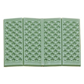 Bundok BD-514MO Folding Pillow, Moss Green x Orange, 8mm Thick, Compact