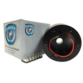 VSW Steering Wheel Hub Adapter 6 Bolt (Black) Compatible with 1974.5-91 VW with 11/16"Spline STH1031BLK