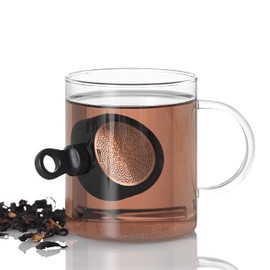 AdHoc TE31 MagTea Magnetic Tea Filter with Drainer MagTea, Black, Plastic/Stainless Steel