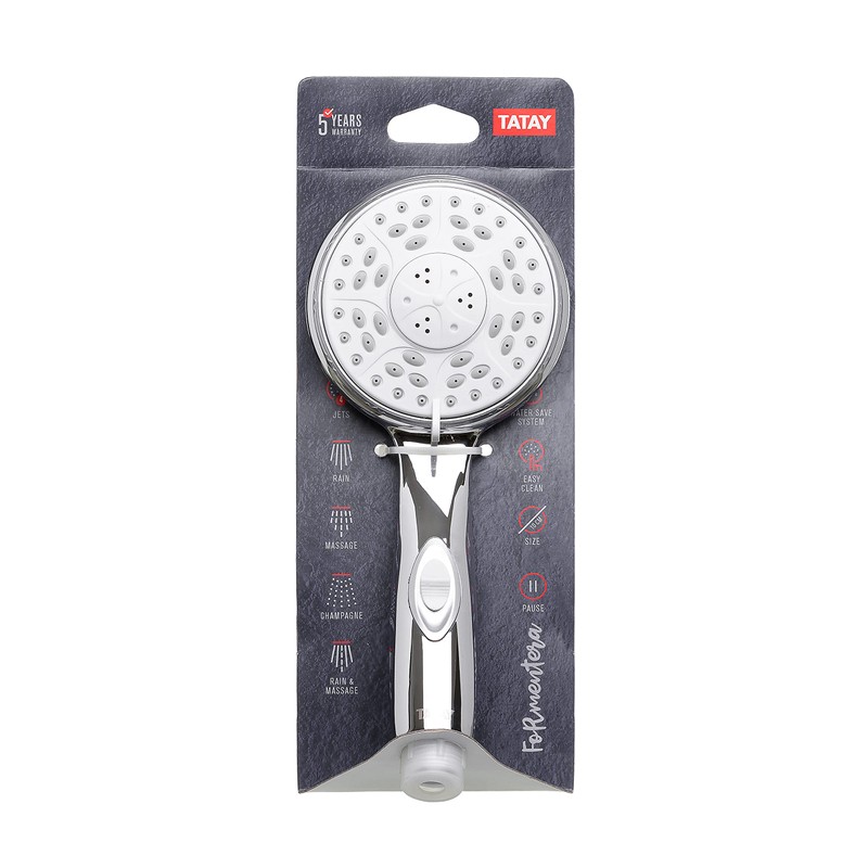 Tatay Handshower Formentera, ABS, Silver, One Size