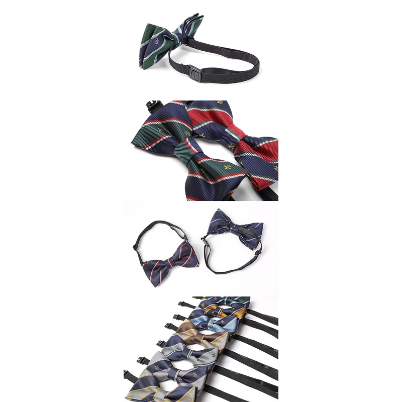 MHA 20047 Children's Lily Crest Bow Tie, B. Green