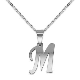 Soul-Cats Fashionable Stainless Steel Letter Chain Pendant A - Z Initials Alphabet Necklace, Stainless Steel