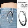 Zernblend Heavy Shiny Metal Carabiner for Belt Loop, Star Silver