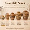 Handcrafted Wooden Cremation Urn for Human Ashes – Memorial Urn