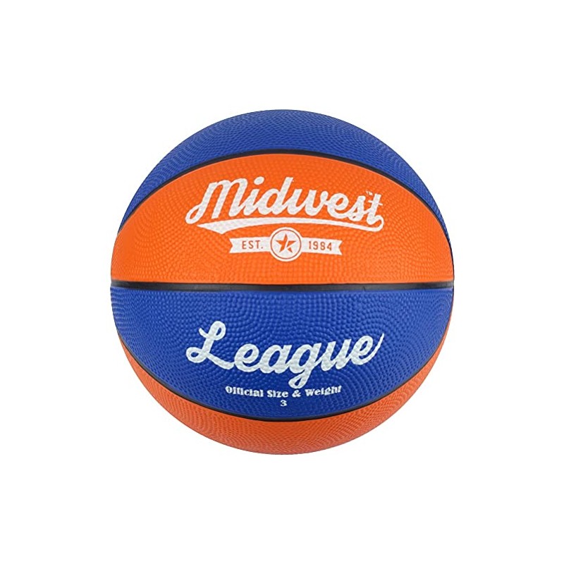 Midwest Unisex-Youth League Basketball, Black, 5