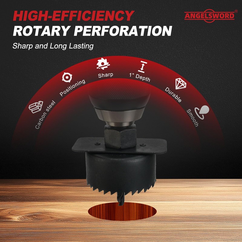 ANGELSWORD Hole Saw Set 24 PCS Hole Saw Kit, Hole