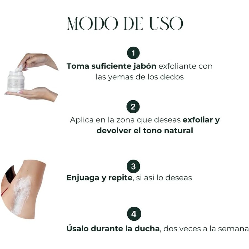 Jabón Exfoliante de Arroz Corporal APIGREEN Piel Suave y Luminosa