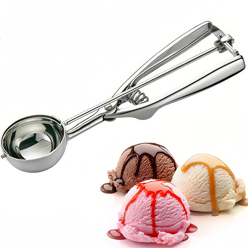 ice Cream Scoop Set Stainless Steel Cookie Scoop with Easy