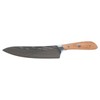 Swiss Diamond Chef Knife, German Steel with Carbonized Ash Wood,