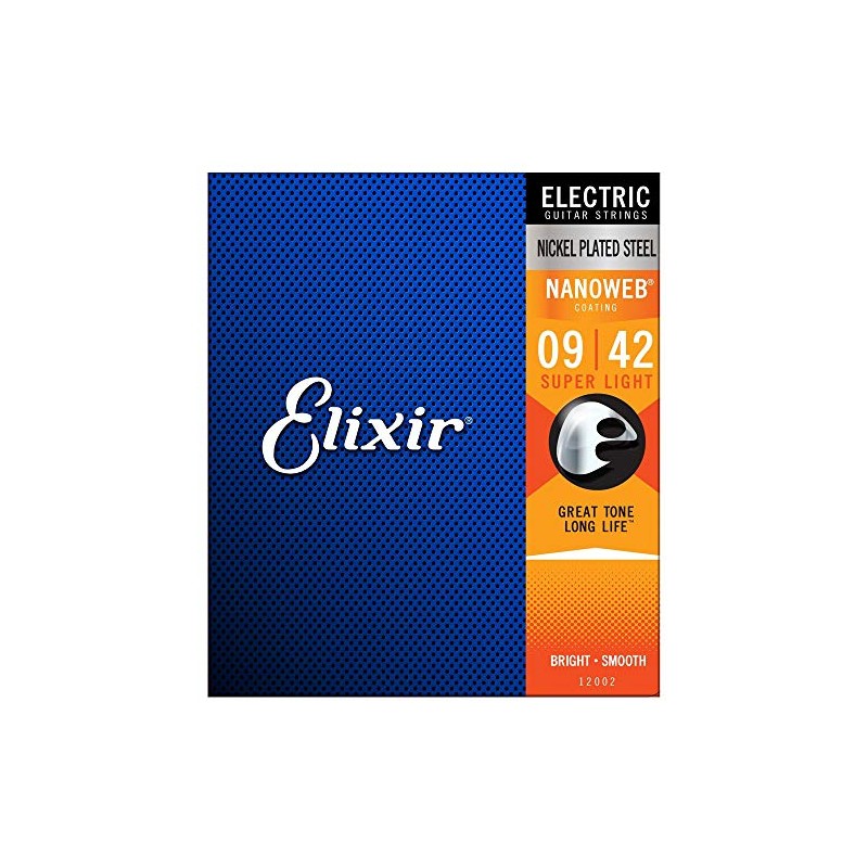 Elixir 12002 Electric Nano Super Light 9-42 (paquete de 3)
