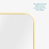 Navaris Rectangular Wall Mirror - 40 x 50 cm (16