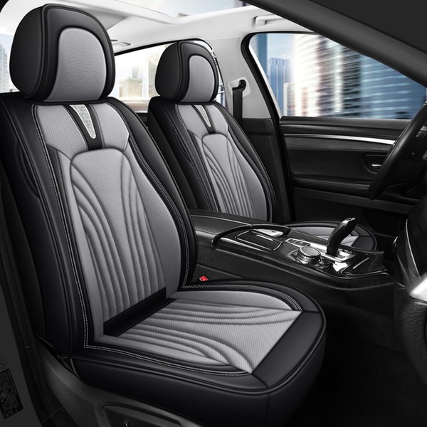 QUYDDC Car Seat Covers for 2 Seats - Nappa Leather