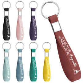 8Pcs Christian Keychain Bible Verse Keychains Bulk Religious Scripture Gifts Baptism Gift for Women Men Faith Inspirational Keychain Religious Bible Gifts for Womens Encouragement Silicone Key Chain