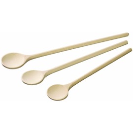 NEUSTANLO Wooden Cooking Spoons Set of 3 30 cm, 25.5 cm, 21 cm