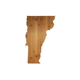 Vermont Premium Organic Bamboo Cutting Board State Shaped Charcuterie