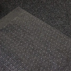 AQS INTERNATIONAL Heavy Duty Plastic Carpet Protector Floor Mat Plastic Clear Guard Protector Sheet Home Office Hallway Kitchen Runner Clear Vinyl Plastic 4 FT Long Width 27"