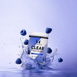 Myprotein Clear Whey Isolate Protein Powder, 1.1 Lb (20 Servings) Blue Raspberry, 20g Protein per Serving, Naturally Flavored Drink Mix, Daily Protein Intake for Superior Performance