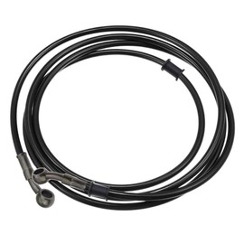 MOCNT 160 cm Motorcycle Brake Hose 28 Degree Reinforced Hydraulic Brake Oil Hose Motocross Brake Clutch Oil Hose Steel Brake Line Brake Clutch Oil Line Black