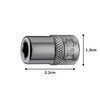 Tone HP2BT Bit Holder Socket, 0.25 inch (6.35 mm) (1/4