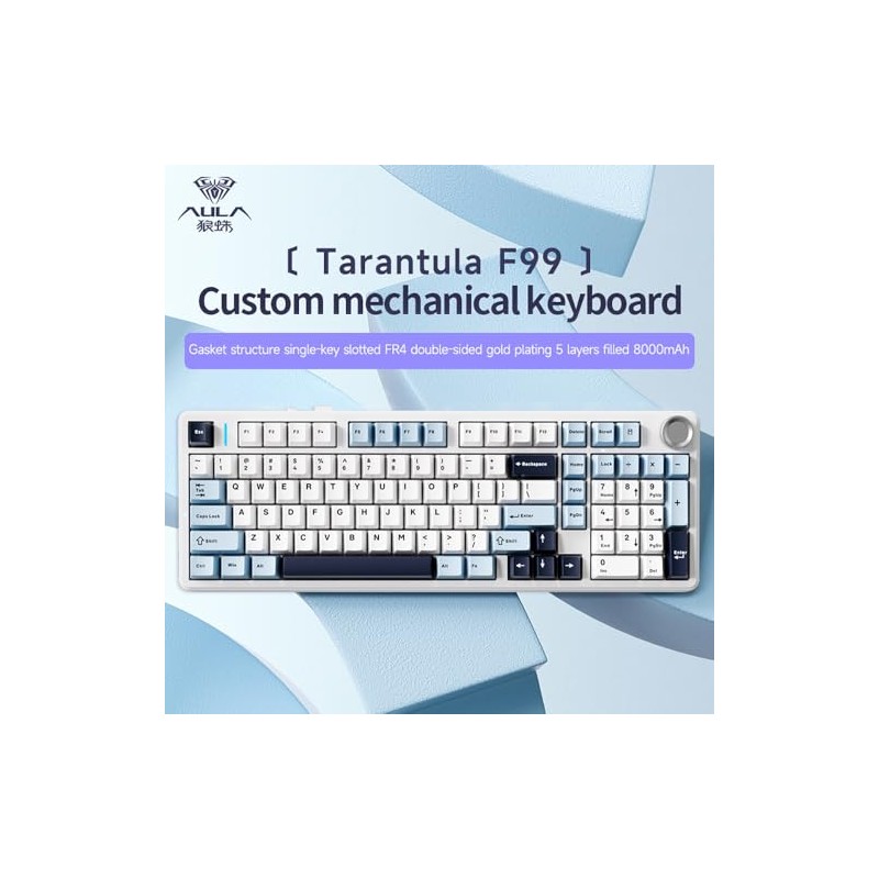 Aula F99 Pro Cherry Profile Mechanical Keyboard, Triple Mode Connected