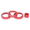 4Pcs A/C Knob Ring Trim Volume Adjuster Decor Fit for