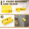 2 Pairs 4 Inch Line Blocks Masonry String Lines Concrete