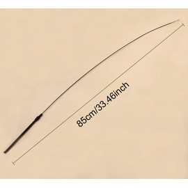 SquEqu 5 Pack Cat Wand Toy Replacement Rod 32'' Flexible Steel Wire Teaser for Cats Feather Toys Worms Bell Refills Rainbow Ribbon Attachments Kitten Interactive Catcher Charmer Exercise