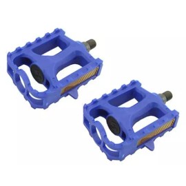 ALTA Bicycle Pedals 1/2 inch For 1 Piece Crank BMX Kids Cruiser Electric Bikes - Blue
