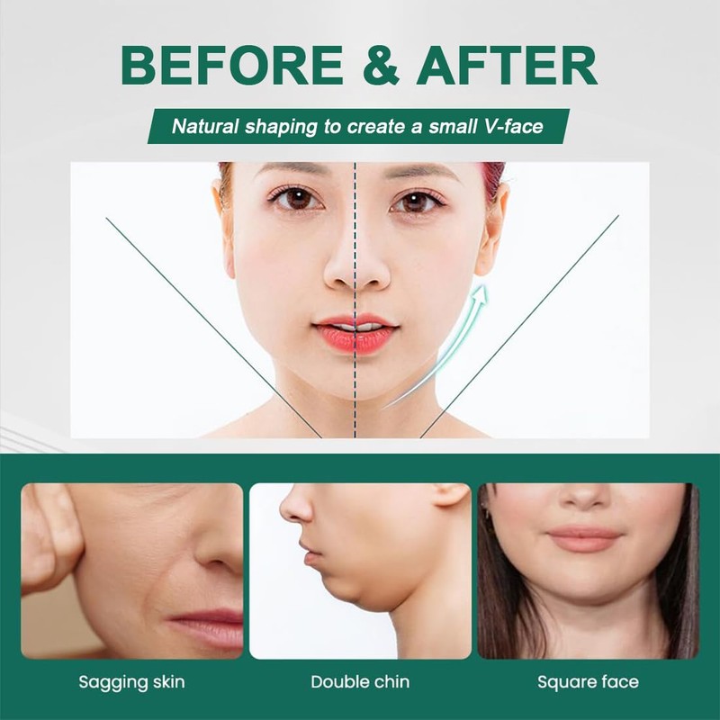 ZKGYUS Reusable chin strap, V-shaped chin face tightening band, face