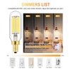 Dimmable E12 LED Bulbs 6W, T6 Edison Light Bulbs Soft