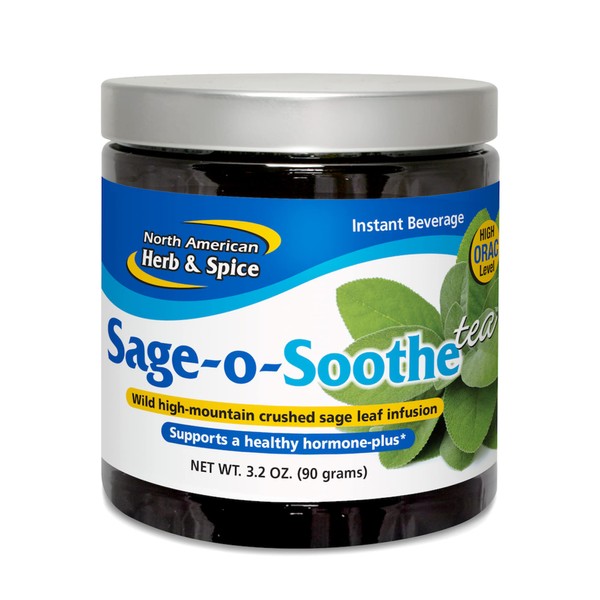 North American Herb & Spice Sage-o-Soothe Tea - 3.2 oz. - Wild Sage Tea - For Better Health - Natural Calcium & Magnesium Source - Non-GMO - 90 Servings