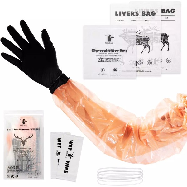 Does not apply 20 Pairs Field Dressing Gloves Set, Full-Shoulder