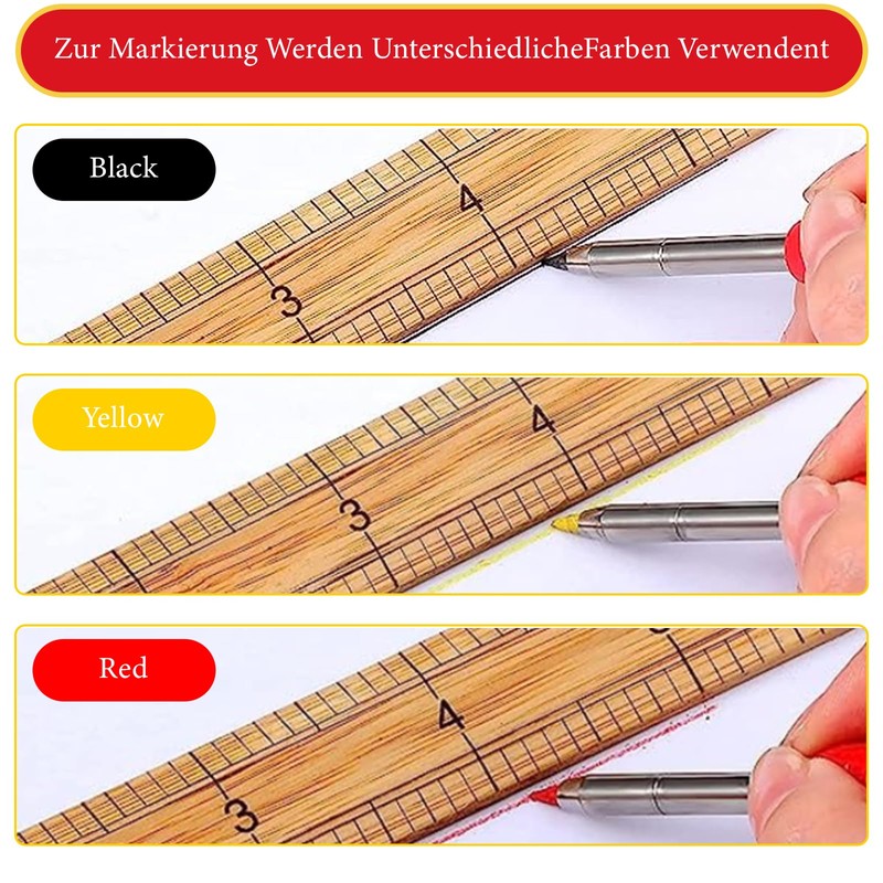PLATEYTR 2.8 mm Pencil Leads for Carpenter's Pencil, 36 Pieces