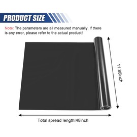 ZIMISI Self Adhesive Car Light Tint Film, 11.88×48 Inches Vinyl Wrap Protector Film, Color Shiny Chameleon Sticker, Auto Modification Cover for Headlight, Taillight, Fog & Brake Light (Light Black)