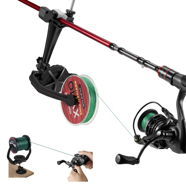 Piscifun Fishing Line Spooler, No Line Twist Portable Fishing Reel Spooler for Spinning Reel, Baitcasting Reel and Spincast Reel
