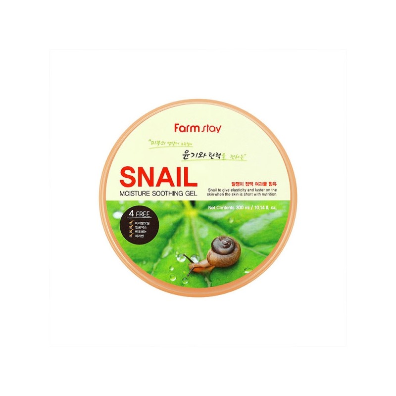 Farmstay Moisture Soothing Gel Snail 300ml / 팜스테이 모이스쳐 수딩젤