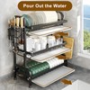 Bepatio 2 Tier Dish Drying Rack,Stainless Steel Dish Rack With
