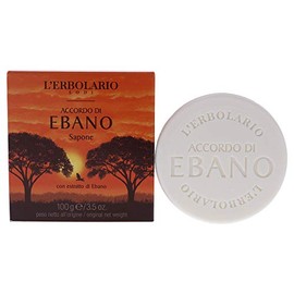 LErbolario L'erbolario bar soap - notes of ebony - citrus, woody scent - smooth and protect skin with ebonywood extract, marula and black cumin oils - 3.5 oz