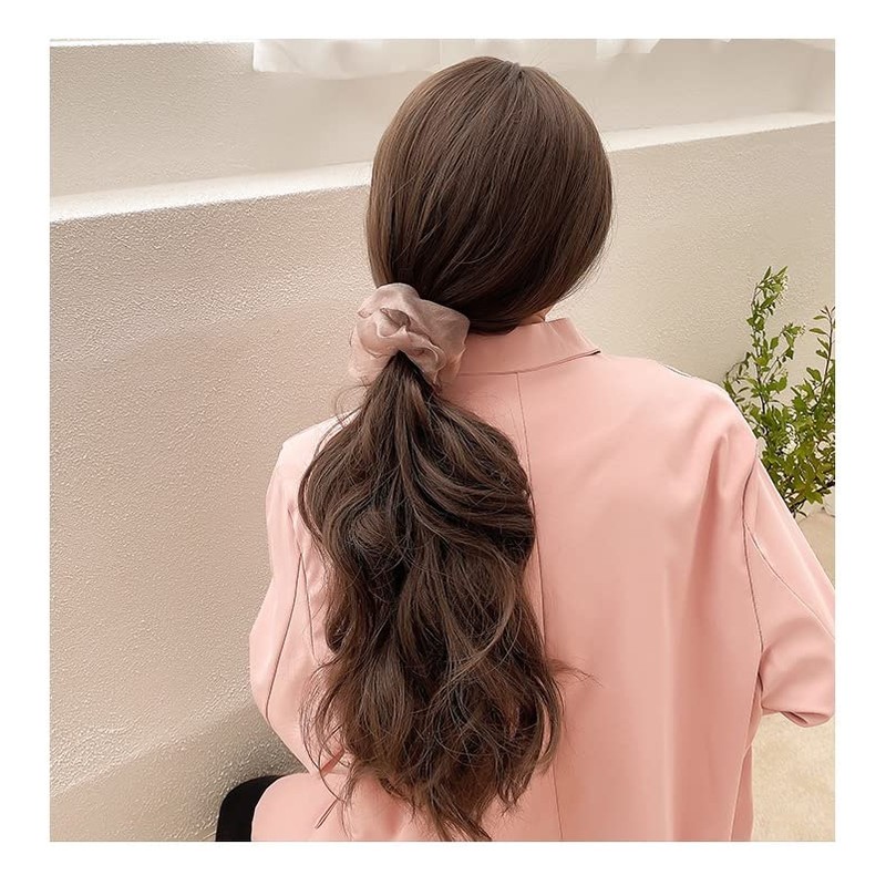 [LAMINGKI] Mingkipuff Sheer Aesthetic Hair Tie Scrunchies for That Girl