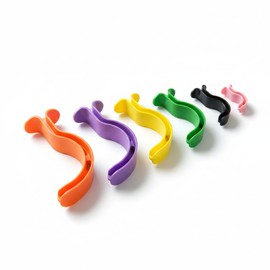 Lightning X Products Berman Oral Airway Kit Emergency EMS Oropharangeal Airways 6-Pack Colored OPA for Emergency First Aid + CPR