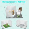 Dog Litter Box with High Walls,Indoor Dog Potty for Small