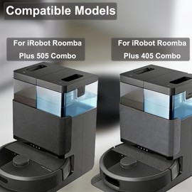 EATBALE Filtro di ricambio per iRobot Roomba Plus 505 Combo e Roomba Plus 405 Combo, accessori con 8 filtri HEPA, 1 spazzola per la pulizia e 1 panno per la pulizia