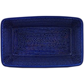 Polish Pottery Loaf Pan 8" made by Ceramika Artystyczna (Starry Night Theme) Signature UNIKAT + Certificate of Authenticity