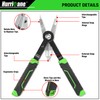 HURRICANE 8" Quick Change Snap Ring Pliers With Interchangeable Tips,